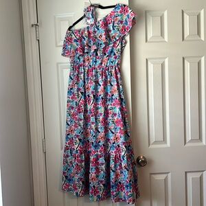 One Shoulder Maxi Dress